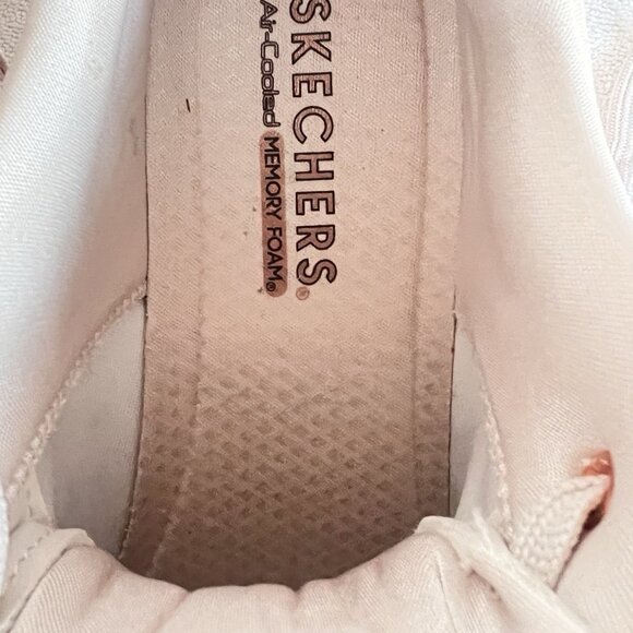 SKECHERS Womens Sz 11 Street Los Angeles UNO PRIMA Shinyair Athletic Shoes Beige - Picture 7 of 16